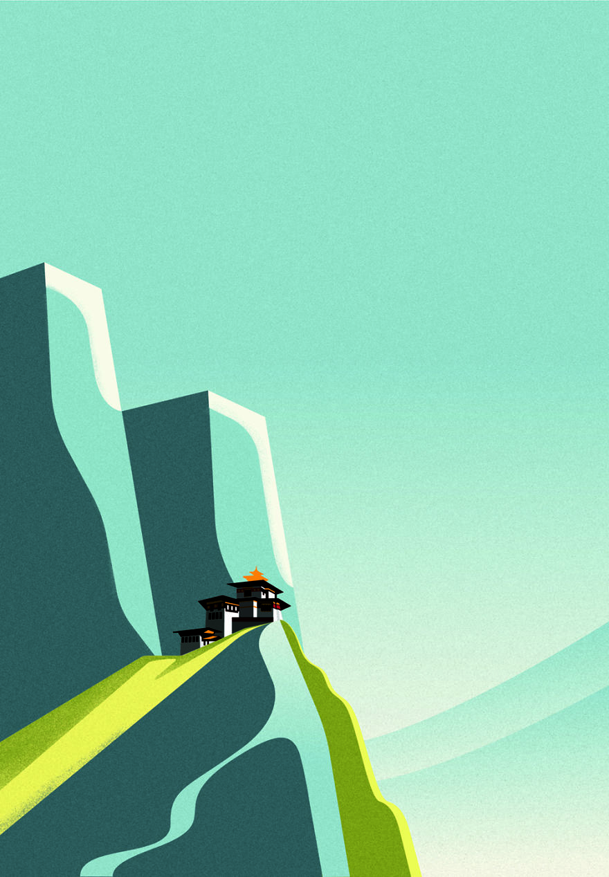 The Incredible Landmarks With Minimal Art Style. The Incredible Landmarks With Minimal Art Style.
