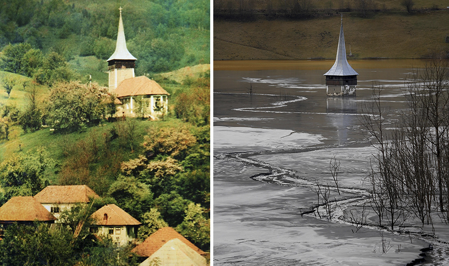 This Church Spire Is All That Remains Of A Village, Soon It Will Be Buried Completely This Church Spire Is All That Remains Of A Village, Soon It Will Be Buried Completely