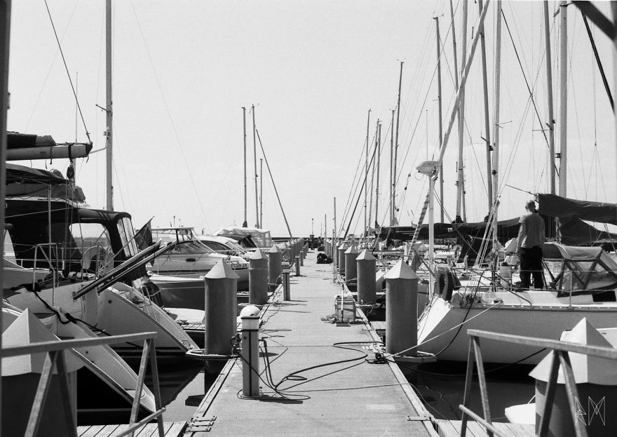 My First B&w Film And The Sea Coast