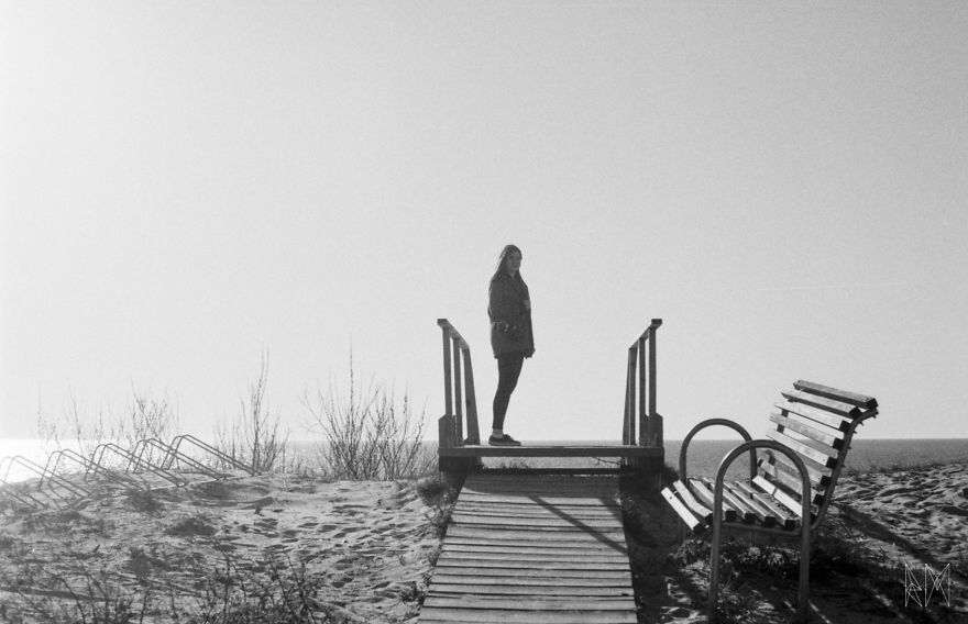 My First B&w Film And The Sea Coast