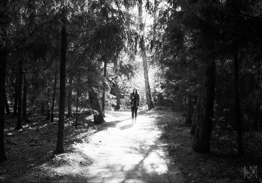 My First B&w Film And The Sea Coast