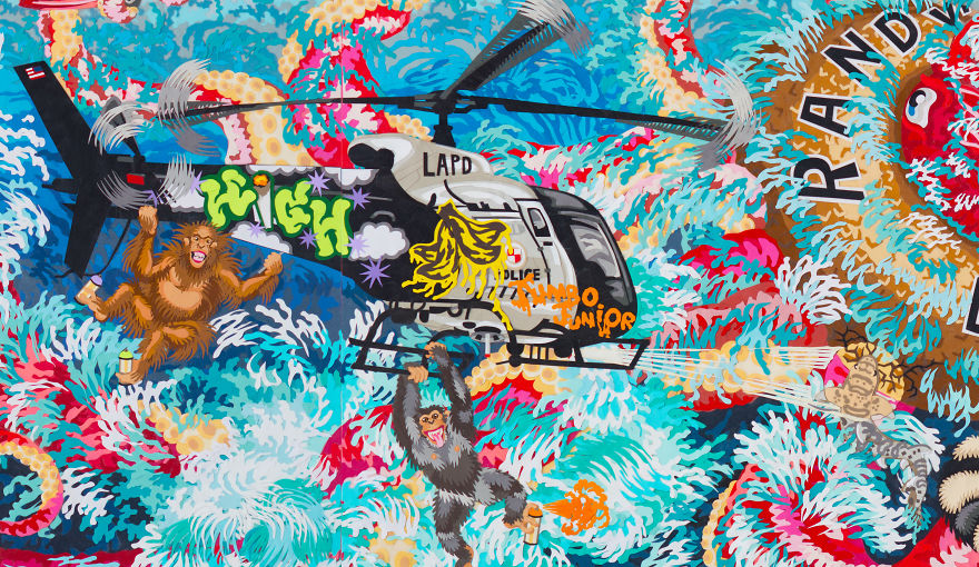 We Made This 3ft X 8ft Giant Squid Collage With Thousands Of Pieces Of Hand Cut Paper! We Made This 3ft X 8ft Giant Squid Collage With Thousands Of Pieces Of Hand Cut Paper!