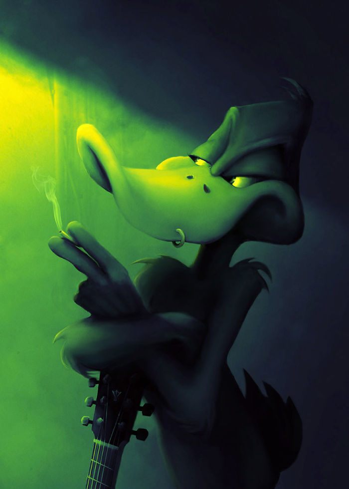 Daffy Duck As A Rockstar