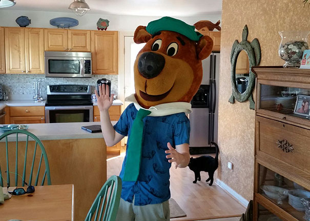 Yogi Bear Wearable Head For $5