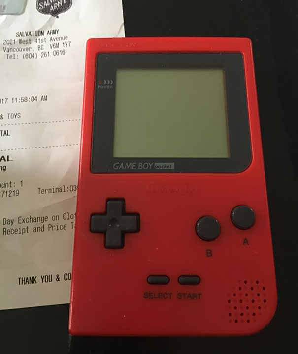 $4.99 Gameboy Pocket Found On A Salvation Army Shelf