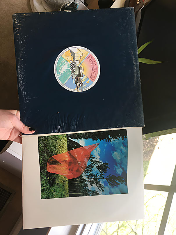 Found Pink Floyd Wish You Were Here Vinyl Still In Plastic Wrap. It Has The Numbers On The Record Of The First Pressing... For $1