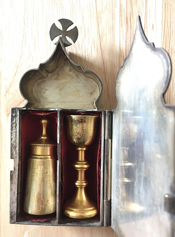 It Looks Like It Might Be What's Sometimes Called A "Hospital Kit" From The Byzantine (Russian Orthodox) Tradition