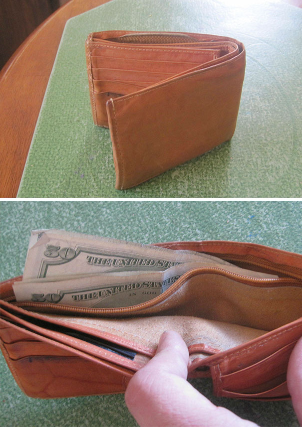 So I Bought A Wallet For 25 Cents At A Thrift Store Two Days Ago