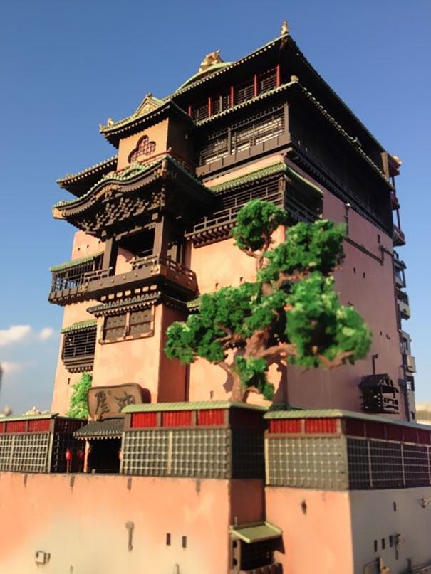 Incredibly Detailed Model Of The Bath House From Miyazaki's Spirited Away Incredibly Detailed Model Of The Bath House From Miyazaki's Spirited Away
