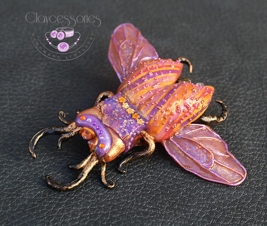 I Create These Magical Beetles From Polymer Clay
