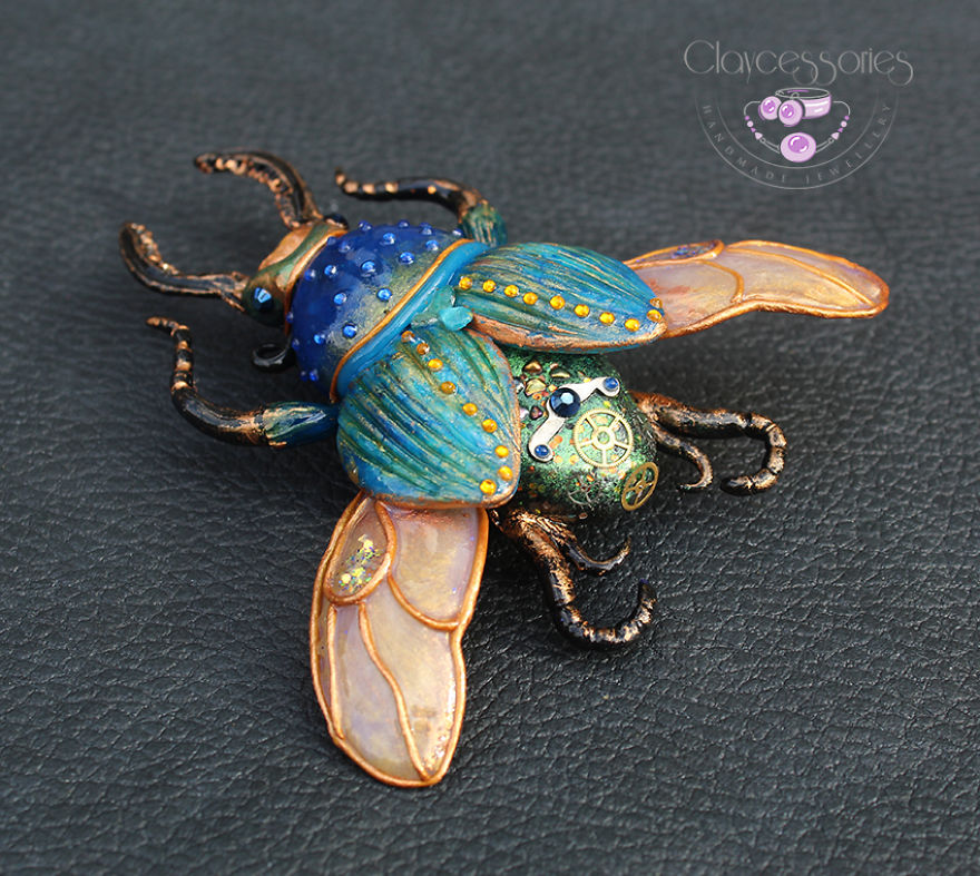 I Create These Magical Beetles From Polymer Clay