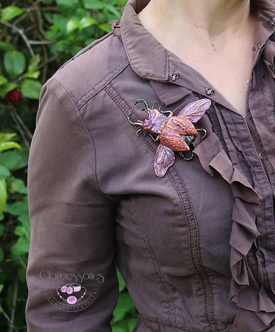 I Create These Magical Beetles From Polymer Clay