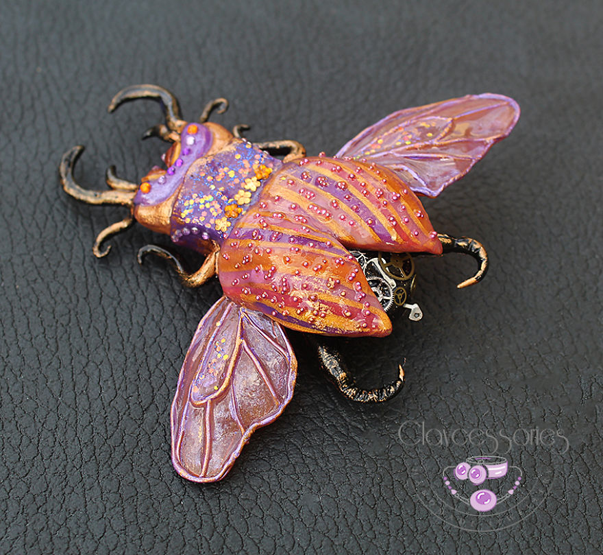 I Create These Magical Beetles From Polymer Clay