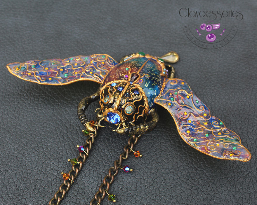 I Create These Magical Beetles From Polymer Clay