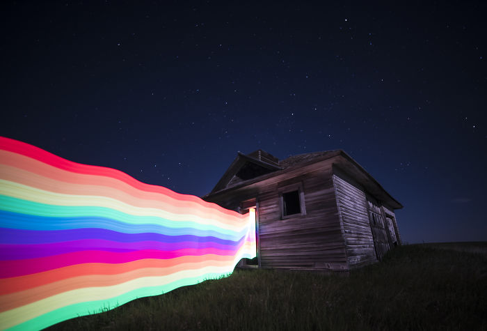 I Create Unique Images Using Light Painting