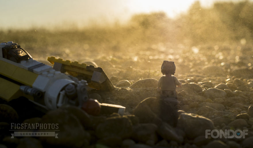 After A Terrible Crash. Alone In A Dry And Hot Desert...