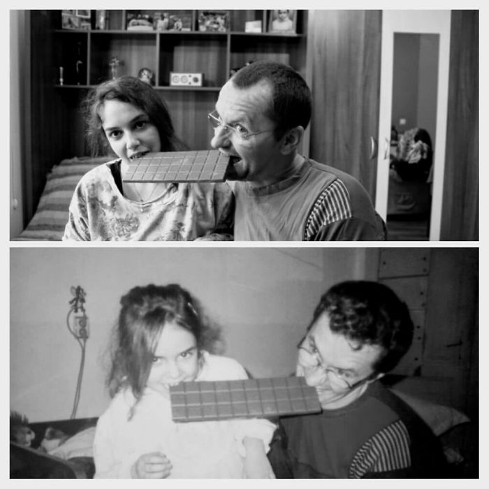 Me&dad- 15 Years Later, We Still Fight Over Chocolate