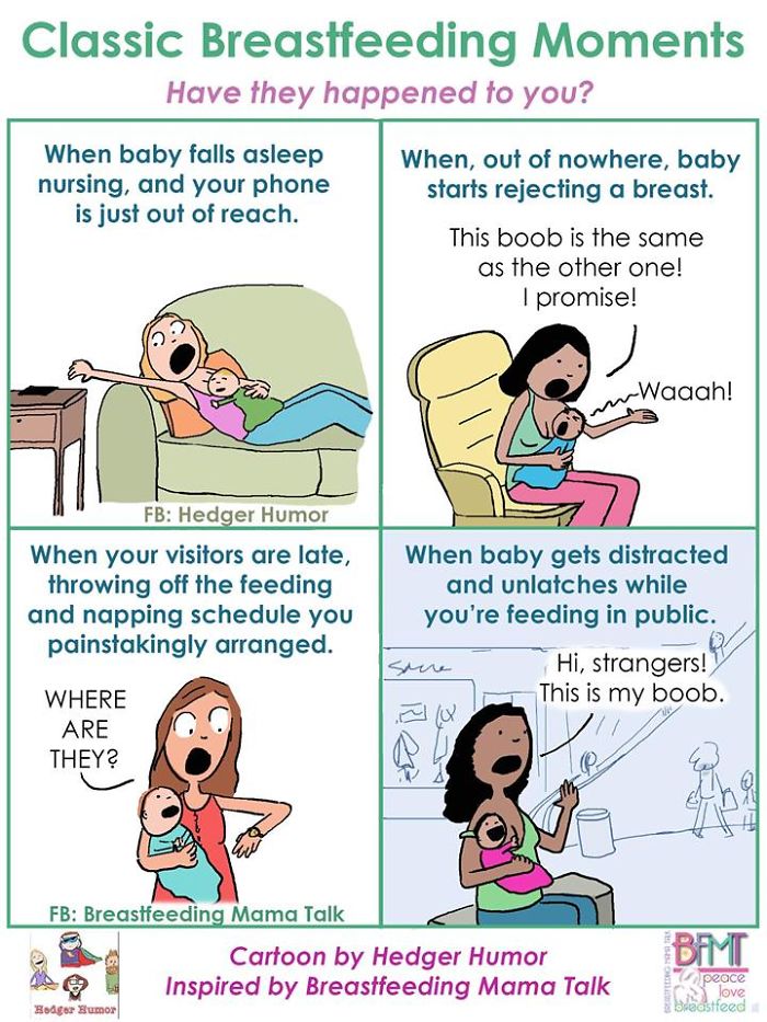 Breastfeeding Cartoons We Can All Relate To!
