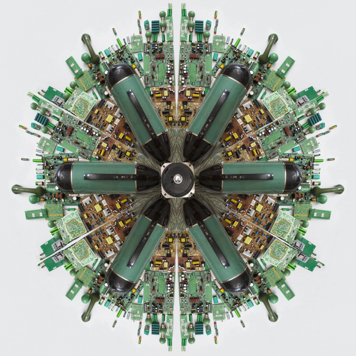 Artists Created Unique Flower Petals From E-Waste