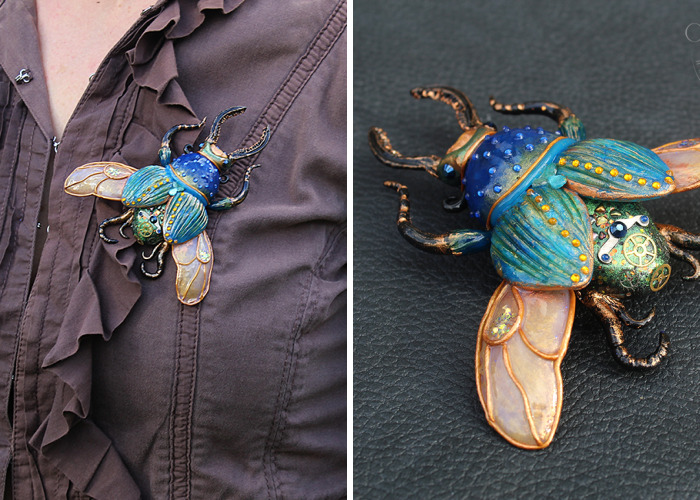 I Create These Magical Beetles From Polymer Clay