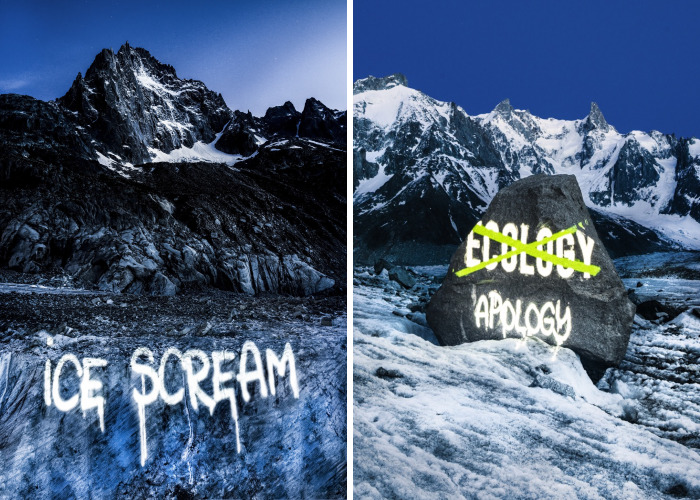 Ice Scream: First ‘Street Art’ Work On French Glacier