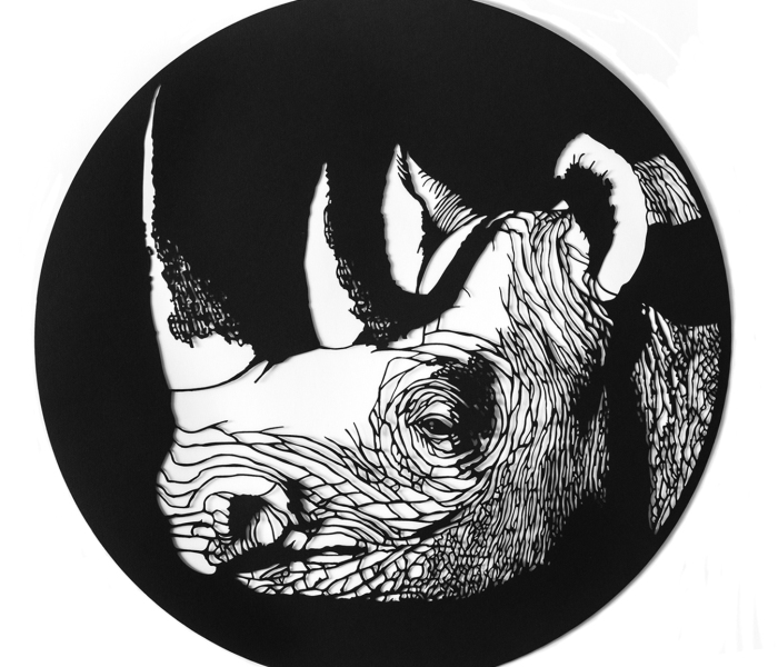 I Create Paper Cuttings Of Extinct Animals