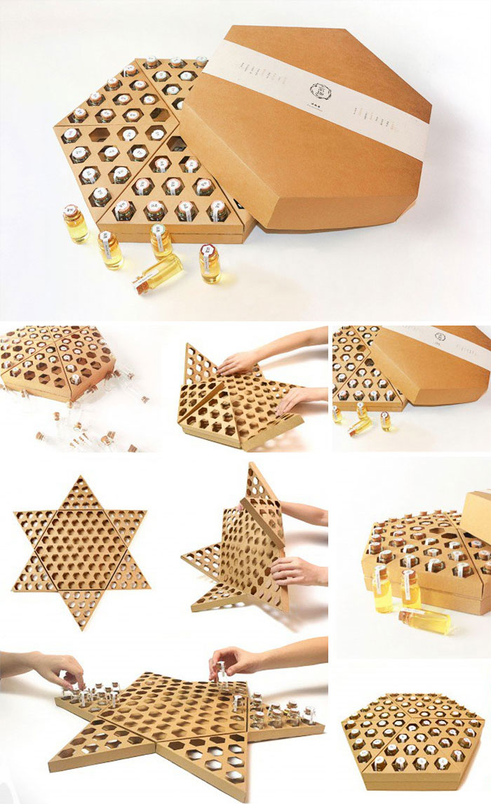 Honey Packaging Design Funny Honey. After Folded Can Be Turned Into A Checkers Chessboard