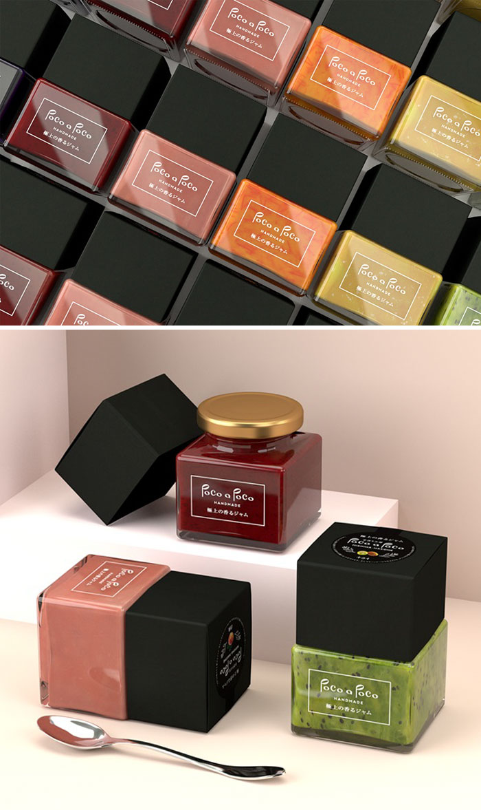 Square Jam Jars Designed To Look Like Nail Polish