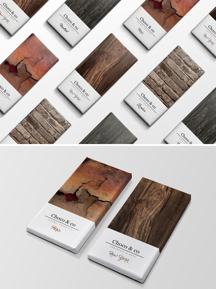 Choco & Co Packaging Based On The Material Of A City
