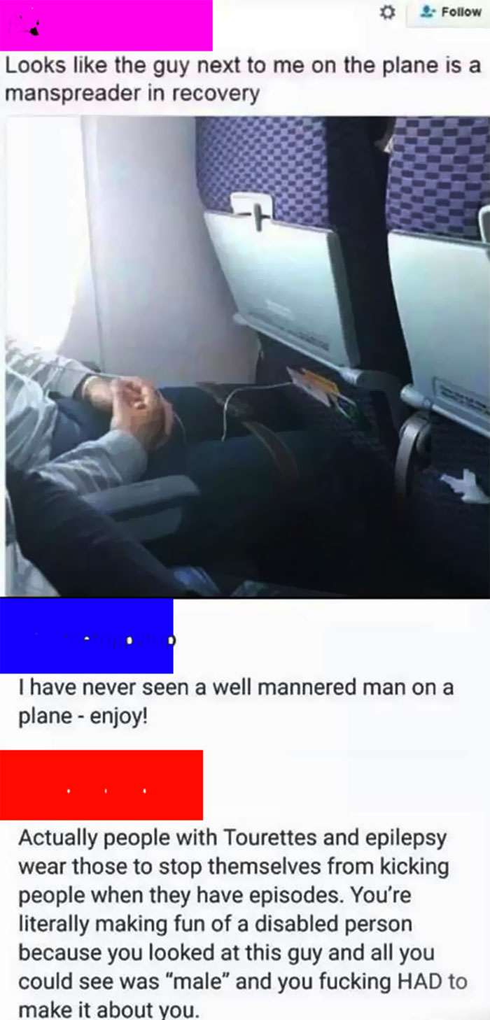 Manspreader In Recovery.....?