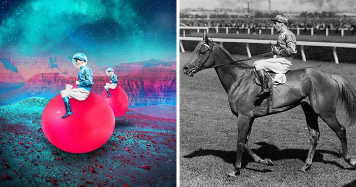 I Revive Vintage Photographs Into Trippy Digital Art