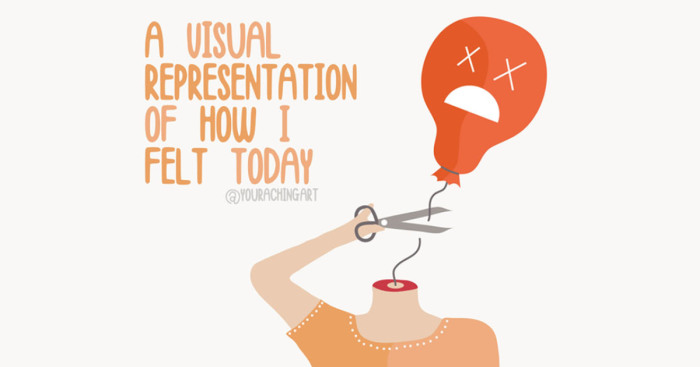 I Make Light-Hearted Illustrations Showing How It Feels To Live With Chronic Fatigue, Chronic Migraine And Anxiety