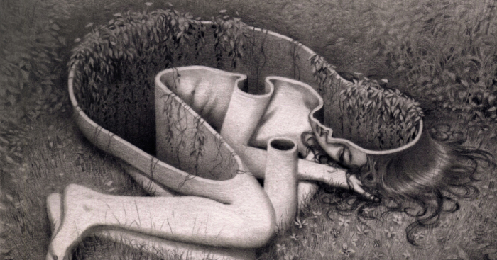 I Capture Dream-Like Images Using A Graphite Pencil