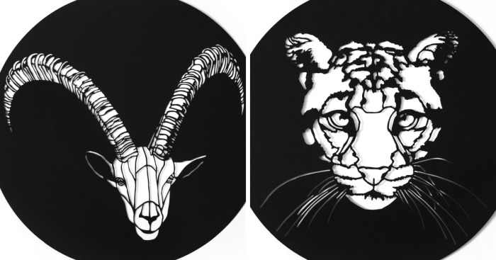 I Create Paper Cuttings Of Extinct Animals