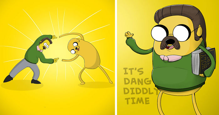 I Fused Different Cartoon Characters Into One