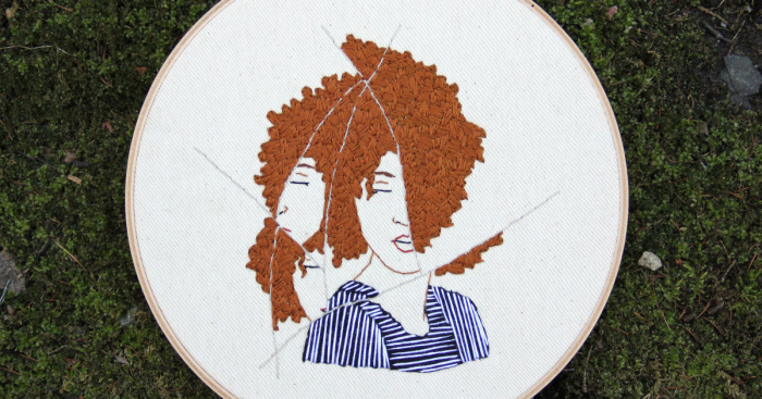 I Embroidered Fractured Portraits Of Women Showing The Complex Feelings I Experienced After The Election
