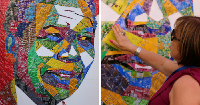 We Collected 25 000 Empty Beverage Cans From Local Bars To Create Street Art