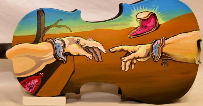 Dali Meets The Masters In These Series Of Painted Instruments