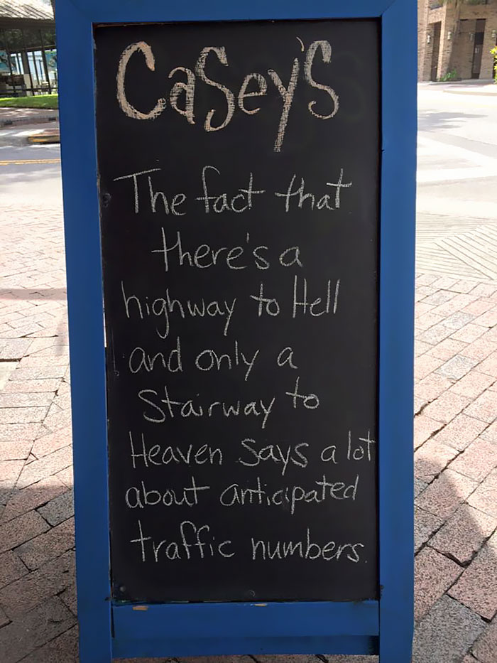 Can't Fault The Logic Of This Bar