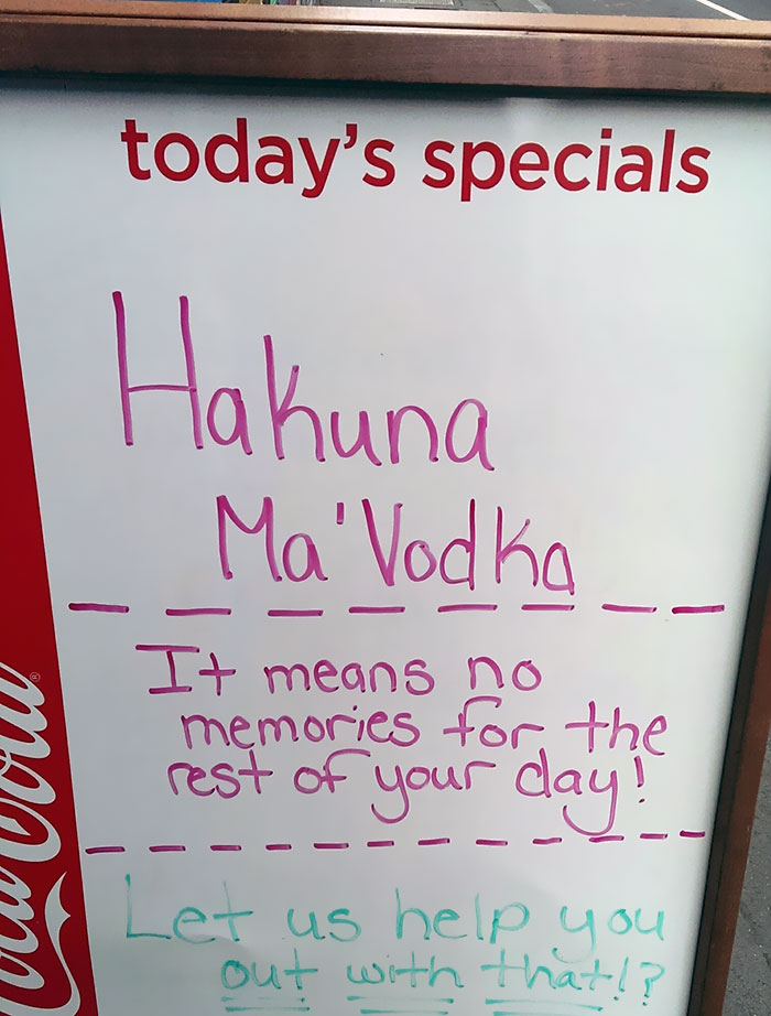 You Make A Great Point, Bar Next To Where I Work