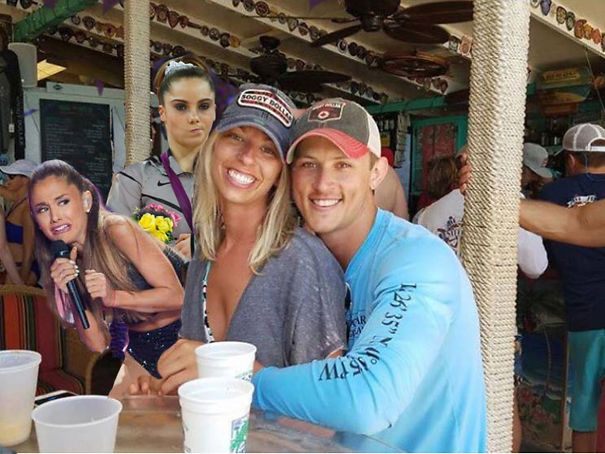 Wedding Couple With Photo Bombers