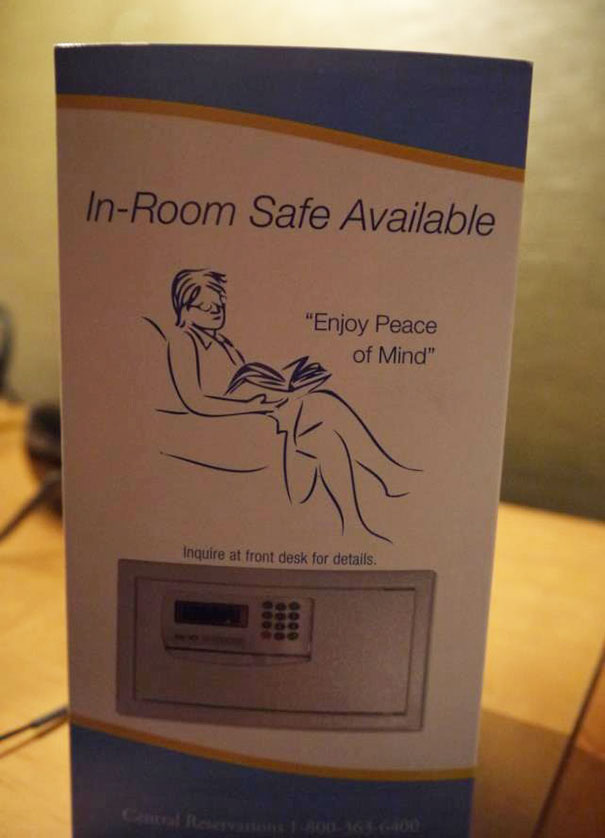 Saw This Optical Illusion In My Hotel Room