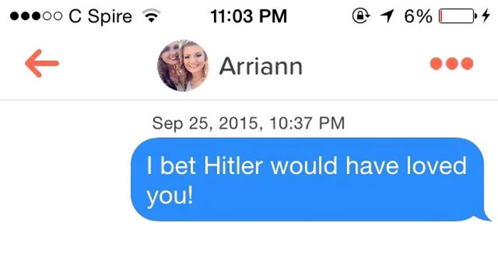 man flirting with woman using her name as a pun 