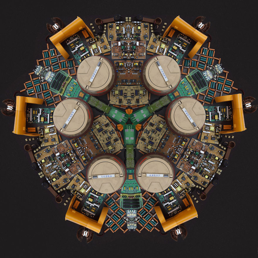 Artists Created Unique Flower Petals From E-Waste