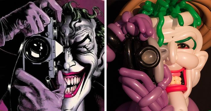 I Recreated Iconic Comic Book Covers Using Balloons
