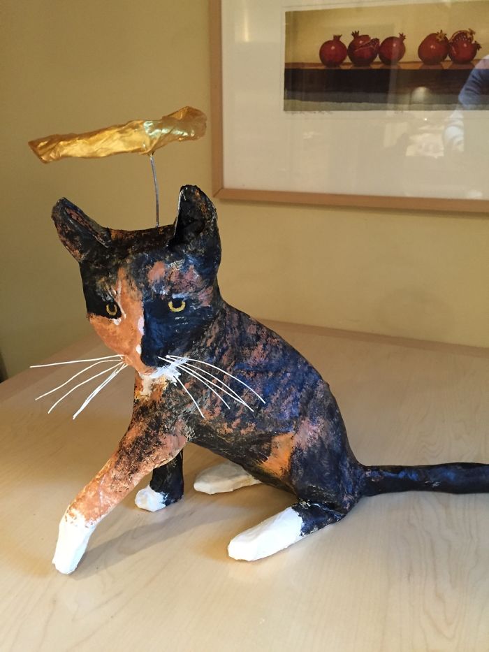 I Make Paper Mache Replicas Of Animals For My Friends Whose Pets Have Passed.