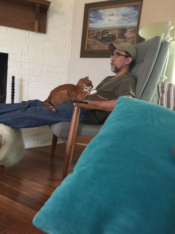 He Just Slumped Over And Held On