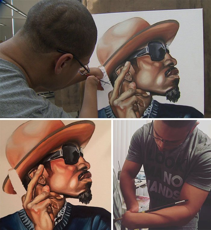 Desmond Blair Is An Inspring Artist With A Difference - He Was Born Without Hands