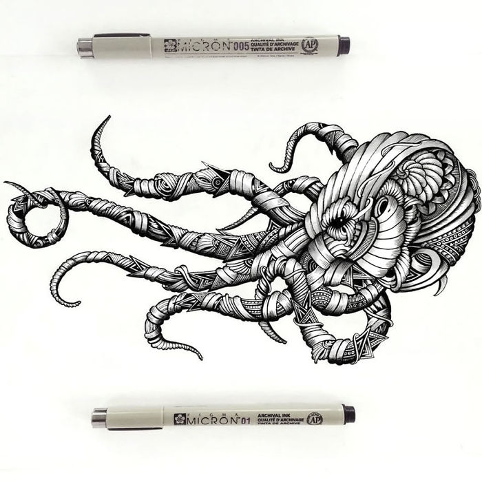 Intricate-animal-drawings-faye-halliday