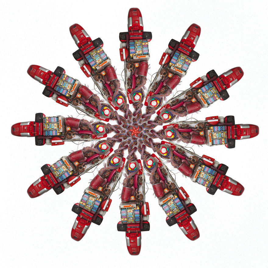 Artists Created Unique Flower Petals From E-Waste